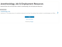 Tablet Screenshot of anesthesiology-job.blogspot.com