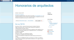Desktop Screenshot of honorariosdearquitectos.blogspot.com