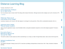 Tablet Screenshot of distancelearningblog-rajesh.blogspot.com