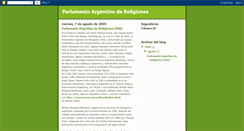 Desktop Screenshot of parlamentoargentinodereligiones.blogspot.com