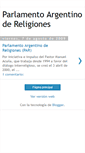 Mobile Screenshot of parlamentoargentinodereligiones.blogspot.com