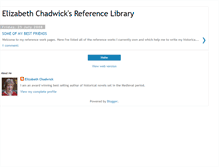 Tablet Screenshot of elizabethchadwickreference.blogspot.com