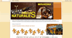 Desktop Screenshot of cienciasnaturalesmirandina.blogspot.com