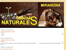 Tablet Screenshot of cienciasnaturalesmirandina.blogspot.com