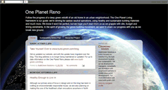 Desktop Screenshot of oneplanetreno.blogspot.com