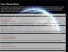 Tablet Screenshot of oneplanetreno.blogspot.com