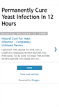 Mobile Screenshot of permanently-cure-yeast-infection.blogspot.com