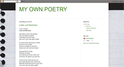 Desktop Screenshot of my-poetry-blog.blogspot.com