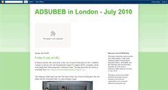 Desktop Screenshot of adsubebinlondonjuly2010.blogspot.com