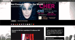 Desktop Screenshot of not-enough-cher-in-the-world.blogspot.com