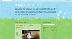 Desktop Screenshot of ifdogscouldtalkasvh.blogspot.com