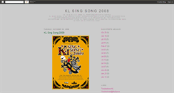 Desktop Screenshot of klsingsong.blogspot.com