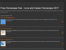 Tablet Screenshot of horoscopehub.blogspot.com