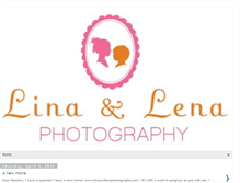 Tablet Screenshot of linaandlenaphotography.blogspot.com