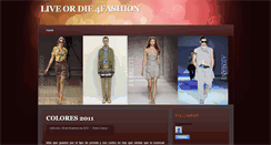 Desktop Screenshot of liveordie4fashion.blogspot.com