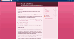 Desktop Screenshot of beautyisrelative.blogspot.com