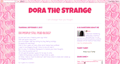 Desktop Screenshot of dorathestrange.blogspot.com