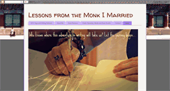 Desktop Screenshot of lessonsfromthemonkimarried.blogspot.com