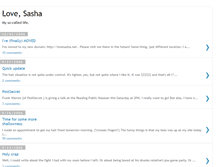 Tablet Screenshot of lovesasha.blogspot.com