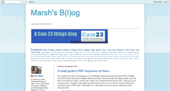 Desktop Screenshot of marshesblog.blogspot.com