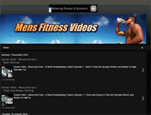 Tablet Screenshot of mens-fitness-videos.blogspot.com
