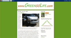 Desktop Screenshot of greengolife.blogspot.com