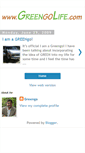 Mobile Screenshot of greengolife.blogspot.com