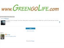 Tablet Screenshot of greengolife.blogspot.com