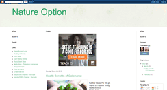 Desktop Screenshot of natureoption.blogspot.com