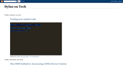 Desktop Screenshot of dylanontech.blogspot.com