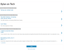 Tablet Screenshot of dylanontech.blogspot.com