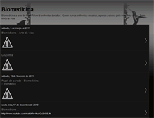 Tablet Screenshot of biomedicina-artedavida.blogspot.com