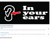 Tablet Screenshot of in-your-ears.blogspot.com