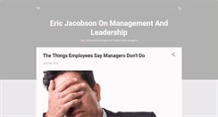 Desktop Screenshot of ericjacobsononmanagement.blogspot.com