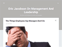 Tablet Screenshot of ericjacobsononmanagement.blogspot.com