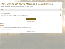 Tablet Screenshot of nurturingsprouts.blogspot.com