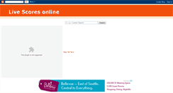 Desktop Screenshot of livescoreslive.blogspot.com
