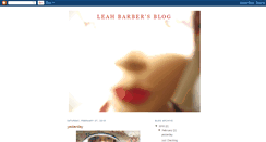 Desktop Screenshot of leahbarbersblog.blogspot.com