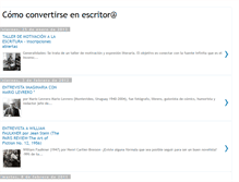 Tablet Screenshot of comoconvertirseenescritor.blogspot.com