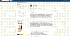 Desktop Screenshot of mymillionairemind.blogspot.com