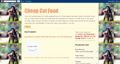 Desktop Screenshot of cheap-cat-food.blogspot.com