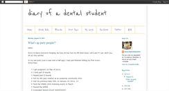 Desktop Screenshot of diaryofadentalstudent.blogspot.com