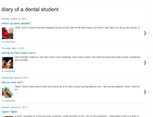 Tablet Screenshot of diaryofadentalstudent.blogspot.com