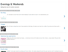 Tablet Screenshot of evenings-and-weekends.blogspot.com