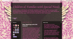 Desktop Screenshot of childrenfamilieswithspecialneeds.blogspot.com
