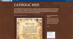 Desktop Screenshot of catholicmen777.blogspot.com