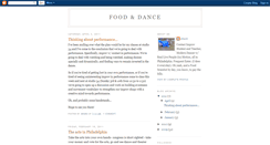 Desktop Screenshot of foodanddance.blogspot.com