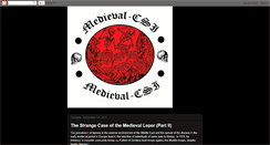 Desktop Screenshot of medieval-csi.blogspot.com