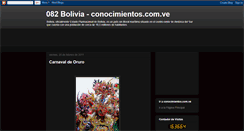 Desktop Screenshot of conocimientos-bolivia.blogspot.com