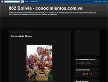 Tablet Screenshot of conocimientos-bolivia.blogspot.com